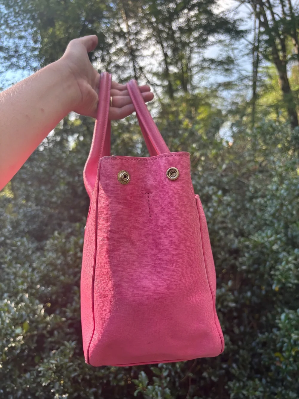 Furla Leather Crossbody Tote Bag